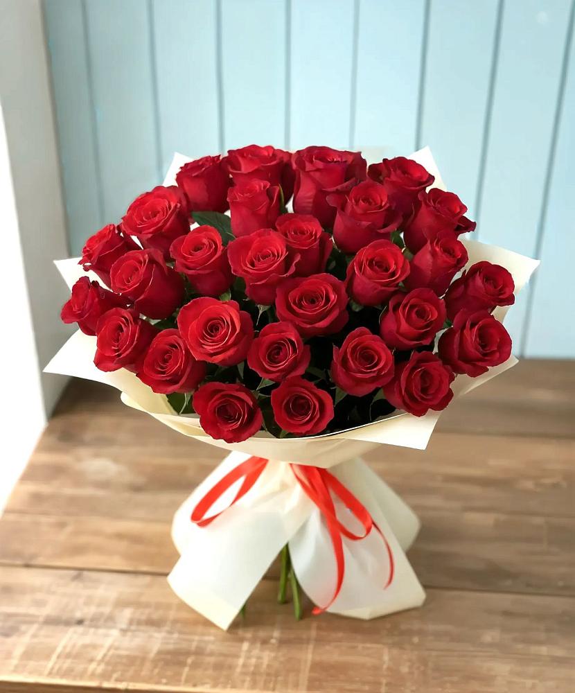 Букет 29 Красных роз в Винодельненском