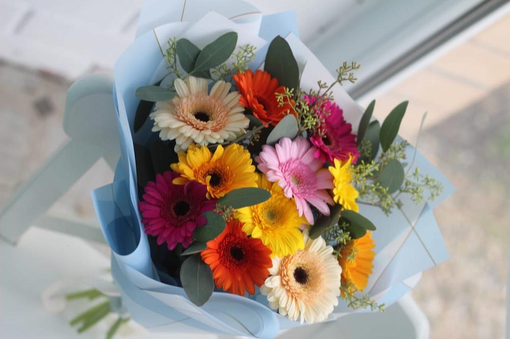 Букет цветов из: Герберы в Винодельненском