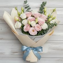 Букет цветов из:  Лизиантусы в Винодельненском