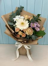 Букет цветов из:  Герберы и Хризантемы в Винодельненском