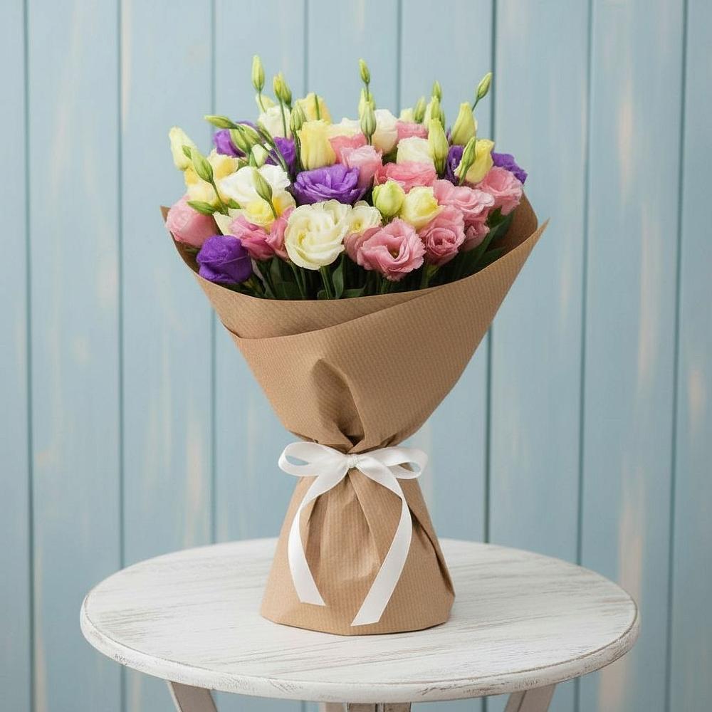 Букет цветов из: Лизиантусы в Винодельненском