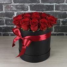 Цветочная композиция из Розы в шляпной коробке #REPLACE_PRED# Винодельненском