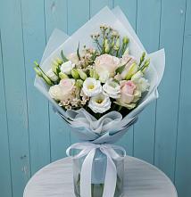 Букет цветов из:  Розы и Лизиантусы в Винодельненском
