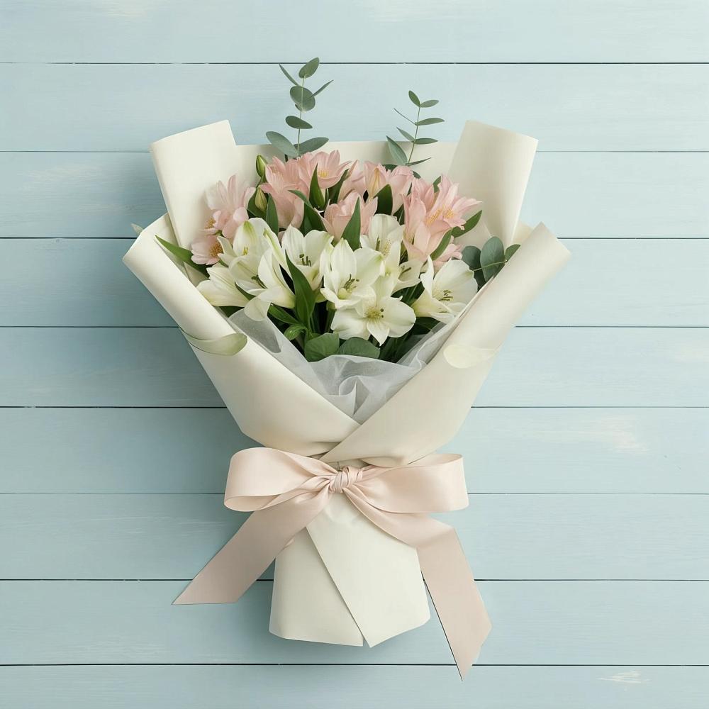 Букет цветов из: Альстромерии в Винодельненском