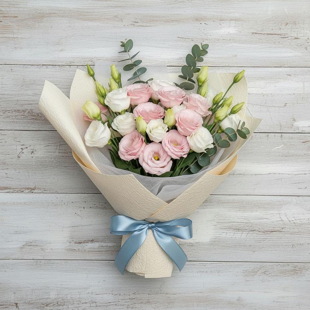 Букет цветов из: Лизиантусы в Винодельненском